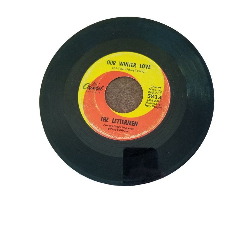 Vintage Record 45 RPM The Letterman Our Winter Love Warm Capital Records Vinyl